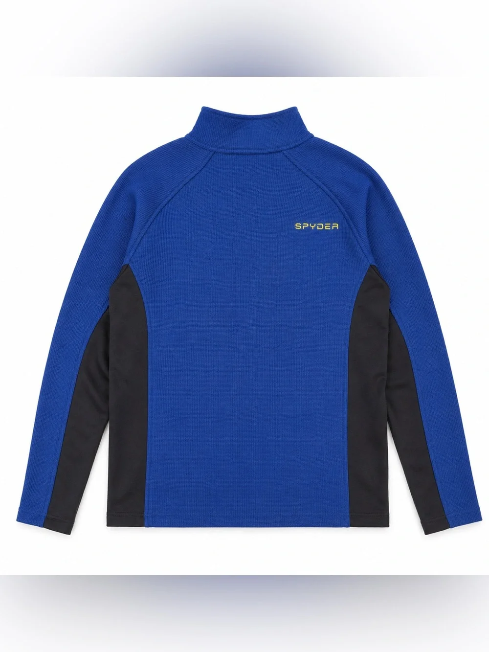 Spyder Outbound Blue Black Half Zip Fleece Ski Performance Knit Pullover Men’s M